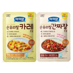 일동후디스 아이얌 순우리쌀 카레 분말 80g + 짜장 분말 80g