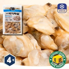 냉동 생 깐 바지락살, 4개, 300g