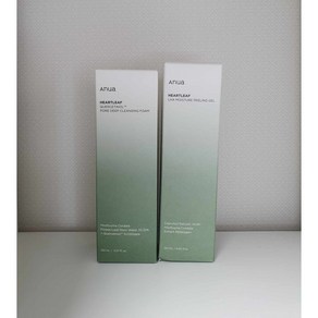 아누아 어성초 쿼세티놀 모공 딥 클렌징 폼 + LHA 모이스처 필링젤, 1세트, 150ml