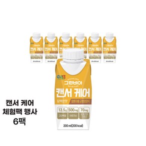 그린비아 캔서 케어 담백한맛 완전균형영양식 200ml, 6개