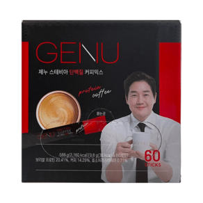 제누 스테비아 커피믹스 9.8g x 60개입, 제누 스테비아 단백질 커피믹스 9.8g x 60개입, 1개