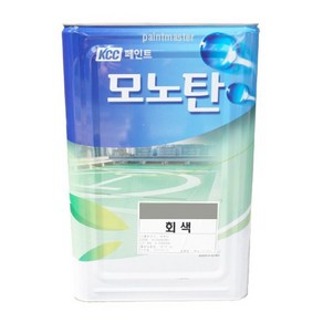 KCC페인트 모노탄중도 4kg, 1개, 16kg, 모노탄 중도1액형 16kg 회색