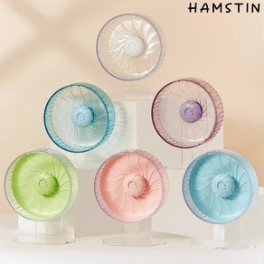 햄스틴 햄스터 소동물 퀵클리 타이푼 러닝 휠 무소음 쳇바퀴 26.5cm, 1개, 투명