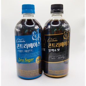 칸타타 콘트라베이스 스위트아몬드 제로슈거 500ml + 블랙&샷 500ml, 6개