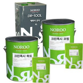 노루페인트 바닥용 에폭시 크린폭시 하도 상도 신나, 크린폭시 하도 3L 투명, 3L, 1개