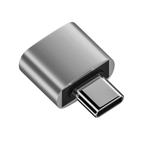 최신 USB C 장치와 쉽게 통합할 수 있는 Metal USB 2.0 - Type C 커넥터, silve, B, 1개