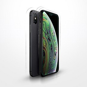 투에이비 글라스 아이폰X XS XR MAX 2.5D 9H 강화유리 2매