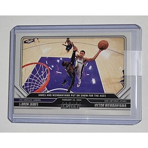 빅터 웸반야마 루키시즌 vs 르브론 2023-24 Panini Instant NBA Lebon James /Victo Wembanyama RC No-371 파니니 NBA 카드, 1개