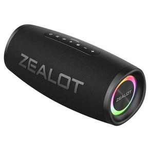 블루투스 스피커 ZEALOT S56 40W 출력 전원 우수한 베이스 성능 IPX6 방수 야외 캠핑, 1) 검정, 1) Black