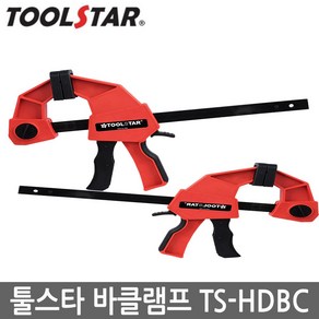 툴스타 목공클램프 클램프 스프링클램프 집게클램프 바클램프 포인트클램프, 1개