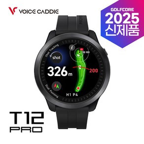 보이스캐디 T12 PRO 시계형 거리측정기[25년신제품], 블랙