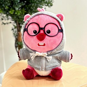 캐릭터 잔망루피 후드 애착 인형 25cm, 1개, 혼합