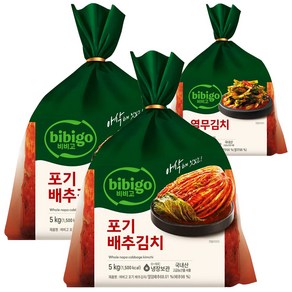 시원 아삭한 비비고 포기김치 10kg+열무김치 900g, 1세트