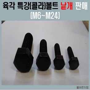 특강 육각볼트 M6~M14 SCM435 10.9 / 특강 평와샤 특강 스프링와샤 특강너트 사이즈별 낱개판매, 육각볼트M6-70mm/ 특강 SCM435 10.9, 1개