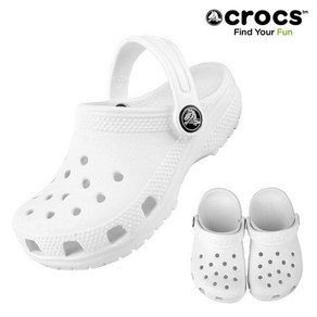 [크록스] CROCS 클래식 클로그T 토들러 화이트 206990-100