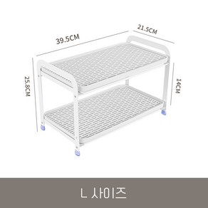 DND마켓 컵 식기 건조대 선반 2단 (주)존글로벌