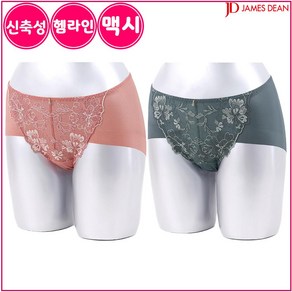 제임스딘 여성 임파선눌림없는 레이스 노라인 맥시 팬티 2매입 WA42Z