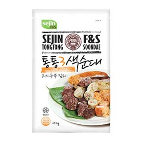 세진 통통 삼색 순대 냉동형 450g, 1개