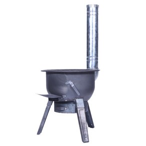 라인테크 캠핑용 화로대 BBQ 접이식 화로 불멍 전원주택 바베큐, 1개, 외경 430mm  높이 480mm (3-4인용)