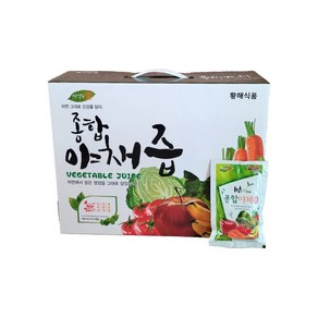 황해식품 자연속애 갈아만든 종합야채즙 100ml X 50포