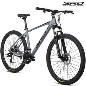 SRD 알루미늄 MTB 자전거 SRX100 27.5인치 시마노21단 디스크브레이크, 1개, 180cm, SRX100 27.5인치 쉐도우블랙 17 미조립+공구