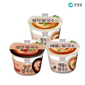 청정원 해물맛 쌀국수 4p +얼큰 쌀국수 4p+멸치 쌀국수 4p 컵라면 세트