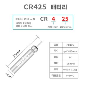 피씽헌터 전자찌 배터리 CR311 316 322 425 435, 30개