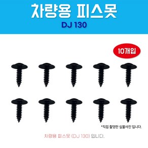 카박사 DJ-130 자동차보도 10개 태핑나사 와샤붙이 차량용피스못 6X20