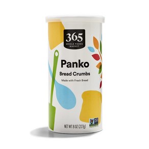 365 by Whole Foods Maket Panko Bead Cumbs 8 Ounce 365 by Whole Foods Maket Panko 빵가루 8온스, 1개, 226g