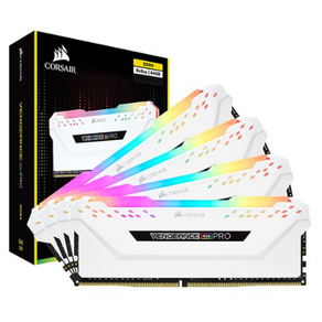 커세어 DDR4 64GB kit PC4-28800 CL18 VENGEANCE PRO RGB 데스크탑용 램 8GB WHITE 8p CMW64GX4M8X3600C16W, 1개