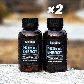 [소간]앤세스트럴뉴트리션 PRIMAL ENERGY Beef LIVER 호주 목초 우 소간 소내장 캡슐, 2개, 120정