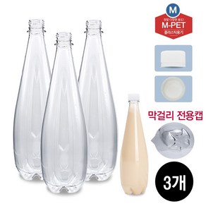 M-PET! 생수병 효소탄용기 500ml(3개)_막걸리전용캡