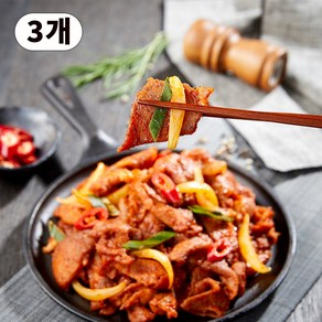 야식만참 양념제육볶음, 3개, 400g