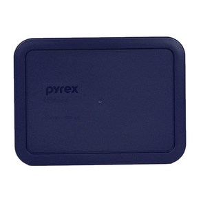 Pyex 7210-PC 직사각형 다크 블루 유리 접시용 3컵 보관 뚜껑, Pyex 7210-PC 직사각형 다크 블루 유리 접시, 1개