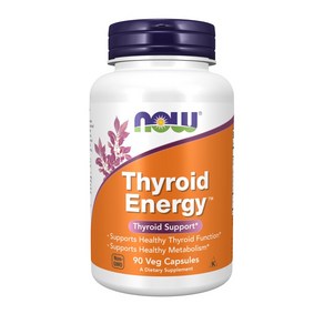 ﻿NOW THYROID ENERGY 90캡슐, 1개, 90정