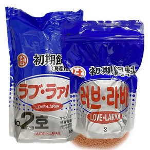 전문가용 치어 사료 러브라바 대용량, 2호, 1개, 500g