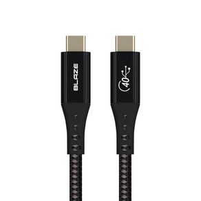 블레이즈 USB4 케이블 40Gbps 100W 8K 썬더볼트 U41, 1m, 1개