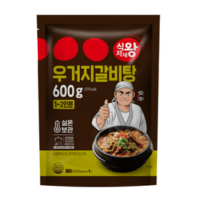 식자재왕 우거지갈비탕, 600g, 1개