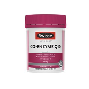 스위스 울티부스트 코엔자임 Q10 150mg 180정 Swisse Ultiboost Co Enzyme Q10 150mg 180 Capsules, 1개