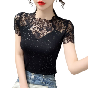 댄스스포츠복 라인댄스복 연습복 여자 상의 Women's T-shirt 뉴타임즈 I008Q573