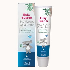 호주 유키베어럽 바르는 감기크림 유칼립투스 체스트러브 50g Euky Beaub Eucalyptus Chest Rub 50g, 1개