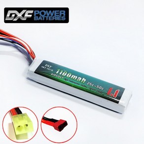 DXF 배터리 소프트 리튬 11.1v 1100mah 25c-50c(3S) (딘스잭) 에어소프트타잎