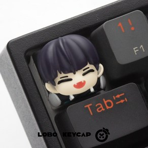 LOBO KEYCAP 괴수8호 포인트 키캡 기계식 키보드, 호시나 소우시로