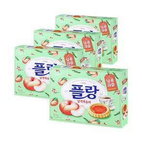 CW 청우 플랑 납작복숭아 160g x 4개 / 디저트 타르트, 640g, 1개