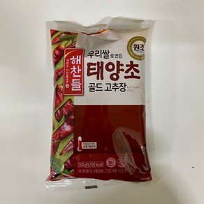 (상온)[해찬들]우리쌀로만든태양초골드고추장(리필)500g, 500g, 1개