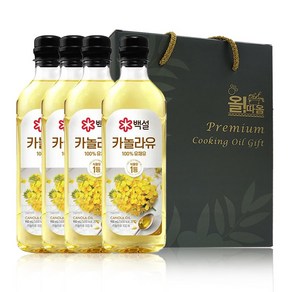 올리브유 프리미엄 유지류 선물세트 (백설 카놀라유 900ml 4입) 1세트