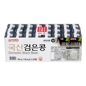 [삼육두유] 국산 검은콩 두유 190ml, 24개