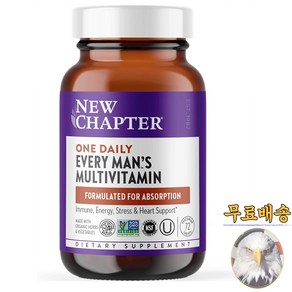 미국산 뉴챕터 원데일리 멀티비타민 72정 종합비타민 New Chapte One daily Multivitamin 선물증정, 1개