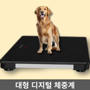 윌비독 100KG 강화유리 강아지 체중계 대형 디지털 몸무게 측정기 반려견 고정밀 정확도, 1개, 광택블랙(65x45cm), 블랙