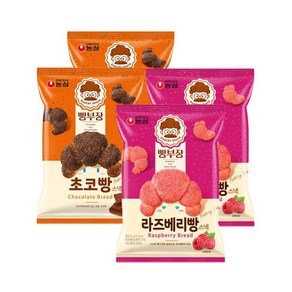 [기타브랜드] 농심 빵부장 초코빵 55g 2개 + 라즈베리빵 55g 2개, 상세 설명 참조